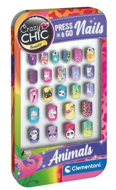 Set de creație Clementoni Set unghii false Animale (18897)