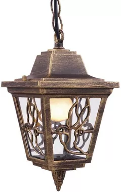 Aplică exterior Vivalux VIV004378 de gradina LYON, suspendat, E27, alama antica