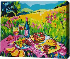 Tablou pe numere BrushMe MG0009FC 40х50cm (fără cutie) Picnic pe pajiște