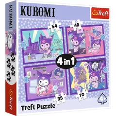 Головоломка Trefl 34676 Puzzles 4in1 Day with Kuromii, Hello Kitty