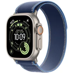 Смарт часы Apple Watch Ultra 3 GPS + Cellular 49mm Natural Titanium Case with Blue/Bright Blue Trail Loop - M/L MEWU4QI/A