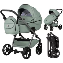 Сărucior pentru copii Tutis 2in1 UNO5+ Leather 2/1 Sage (1402039)