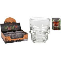 Pahar Promstore 24299 Рюмка Halloween стеклянная Череп 40ml
