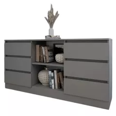 Comodă Smartex (16135) Т3 120cm Grafit