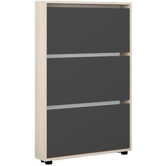 Полка для обуви Mobildor-Lux Leo Slim 50x16x125H cm Sonoma/Anthracite