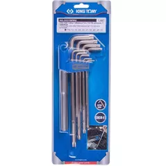Набор ручных инструментов King Tony 20319PRU ключи TORX L-образных экстра длинных Т10-Т50, 11 пр.