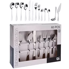 Tacămuri Promstore 47736 EH 60buc inox, in cutie