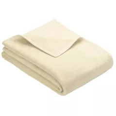 Textile de casă Ibena 2900/311 Uni Decke Berlin Ivory