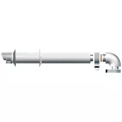 Дымоход Termet DN60/100mm, колено 90" T9000013500 горизонтальный дымоход