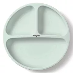 Посуда для кормления BabyOno 1482/03 Placa de silicon cu ventuza (verde)