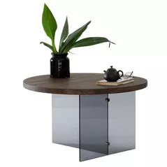 Măsuţă cafea Trendy Serenity, Nuc, Gri inchis