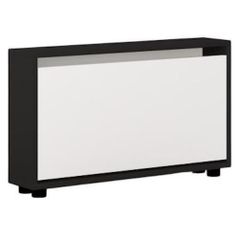 Raft pentru încălțăminte Mobildor-Lux Leo Slim 100x16x47H cm Anthracite/White