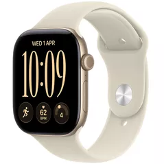 Смарт часы Apple Watch Series 12 GPS 46mm Light Gold Aluminium Case with Sand Sport Band M/L MJEP4