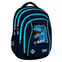 Rucsac pentru copii St.RIGHT 56688 Ghiozdan scolar Blue T-Rex 32x20x43cm