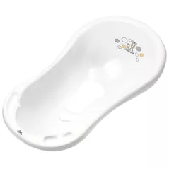 Cădiță Maltex Cadita 84cm cu dop si covoras antiderapant Zebra White
