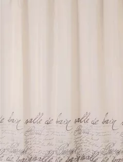 Занавеска для ванной Bisk 06879 TXT STAMP 180x200