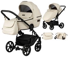 Детская коляска Tutis 2in1 VIVA4 Leather 2/1 Vanilla 086 (1202086)