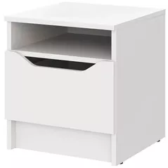 Noptieră MebelStar LILU 40x40x44.5 White (MBS-1311)