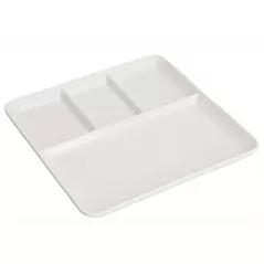 Farfurie Excellent Houseware 57484 Recipient pentru aperitiv 25.5x25x2.5cm, 4sectii, porcelan