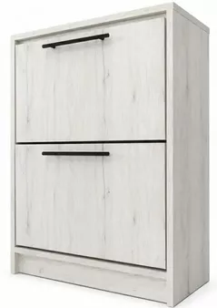 Raft pentru încălțăminte Mashtab 12440 Soria cu 2 sertare (640x290x830) Stejar Alb