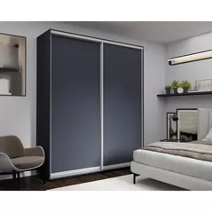 Шкаф Nex Home Dulap cu uși glisante 200x60x220cm, PAL, Antracit