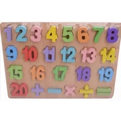 Jucărie Richi (24708) cifre din lemn