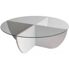 Журнальный столик Trendy Lily, белый 90x30x90 см