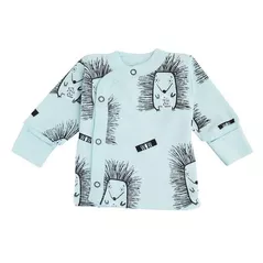Haine pentru copii Minikin 242200362 Hedgehog Распашонка голубой с рисунком 1-3мес (62см)