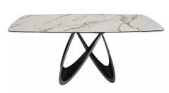 Стол Deco Rino 180/260x100xH76 White (KL-188) + Golden Legs