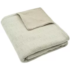 Детское постельное белье Jollein 517-522-67050 Paturica Grain Knit Olive Green/Velvet, 100x150cm