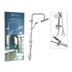Набор для душа Holland 24613 Set de dus Bathroom: 2 pare, furtun, suport alb, chrom