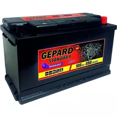 Acumulator auto Gepard Standart 100 AH 850A (353x175x190)