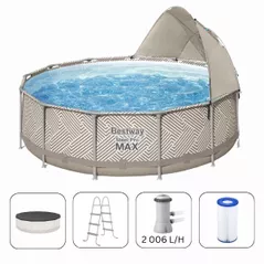 Piscină cu cadru Bestway 561FYBW Steel Pro Max 396х107cm, 11133L, cadru metalic
