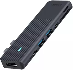 Переходник для IT Rapoo 217690 UCM-2003 USB-C Multiport Adapter, 7-in-2, grey