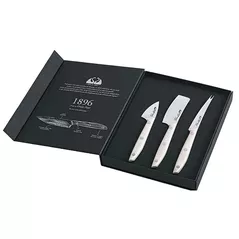 Cuțit turistic FOX Knives 2C 1018W UE Cigni set 3 pezzi coltelli formaggio linea 1896