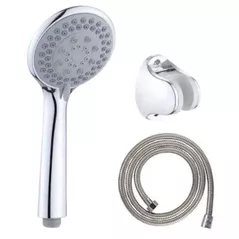 Набор для душа Hydro S Aquafix 11 cu 5 funcții + furtun inox 1.5m, cromat (0103231)