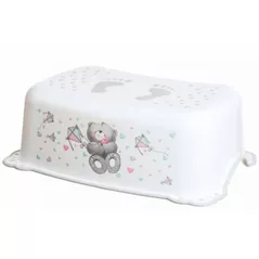 Детский горшок Bisk 08320 Taburet inaltator pentru copii Ursulet, antiderapant, gri
