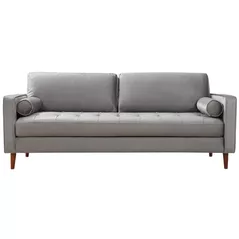 Canapea Trendy Roma Gri deschis, 90x70x215cm (3 locuri)