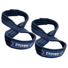 Спортивное оборудование Power System 48225 Chinga tractiuni Lifting Straps Figure 8-Black/Blue-S/M, 3405BU-3