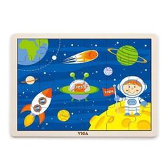 Puzzle Viga 51461 24-Piece-Puzzle Space Travel