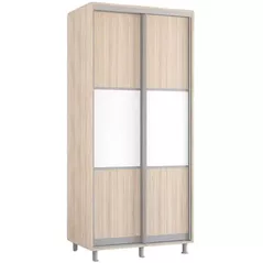 Шкаф Mobildor-Lux Горизонтальные раздвижные двери Aron-P из ДСП шириной 1,0–1,8 м (100x60x230H см) Sonoma