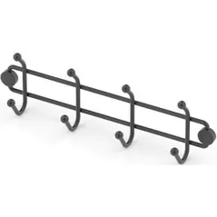 Вешалка для ванной Teknotel MG794n metal negru 27.5x6x4cm