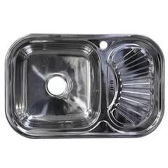 Мойка кухонная Rubano 27390 incastrabila 750x490x180mm (stânga), inox, luciu-0,8mm