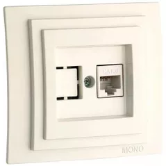 Розетка электрическая Mono Electric Розетка компьютерная RJ45 CAT6 Larissa