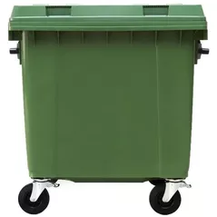 Coș de gunoi Uniplast 37222 Cos pentru transportarea deseurilor 1100L din plastic pe roti (verde) HE