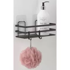 Raft de baie Teknotel ST181n Raft dreptunghiular 11x25x9.5cm, negru