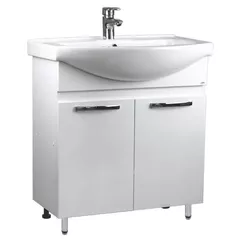 Dulap pentru lavoar Mashtab 11333 Agat cu 2 usi 75cm Alb