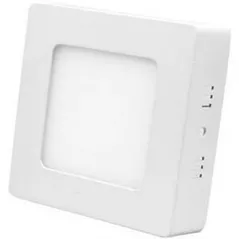 Corp de iluminat interior LED Market Ceiling Panel Surface Mounted Square 6W, 3000K, TS-P0306, d:120 h:22mm