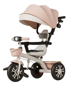 Bicicletă-cărucior 4Play Twist Light Pink