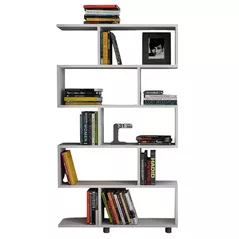 Raft de birou Trendy Elif, Alb 90x156x20cm, raft de carti